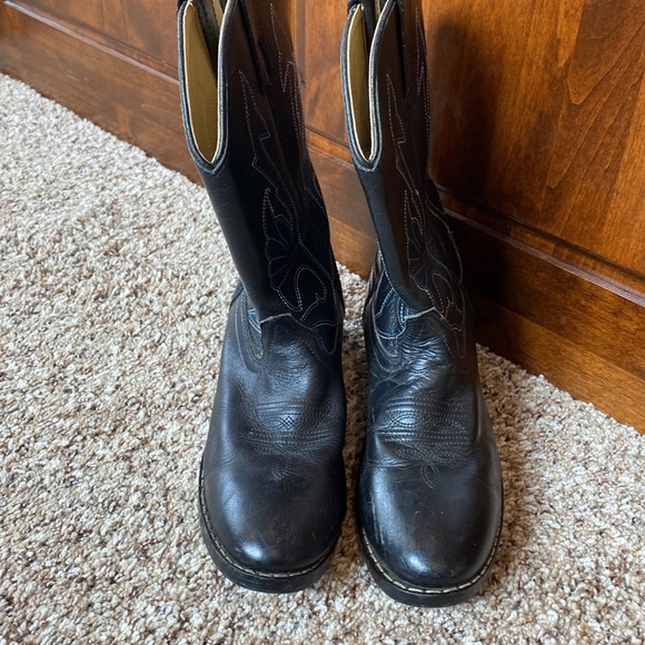 Masterson Boot Company Leather Boots Black Size 6 D - Picture 3 of 6